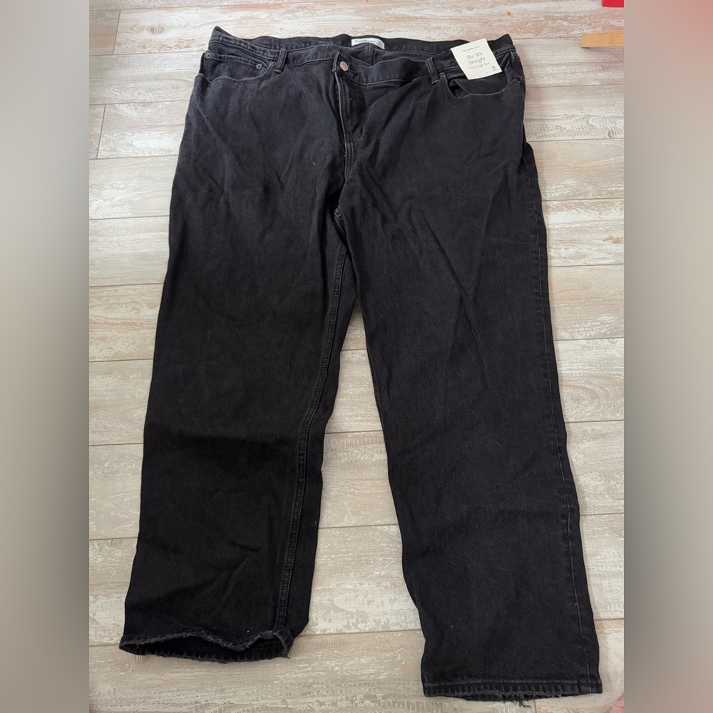 Abercrombie 90s straight ultra high jeans